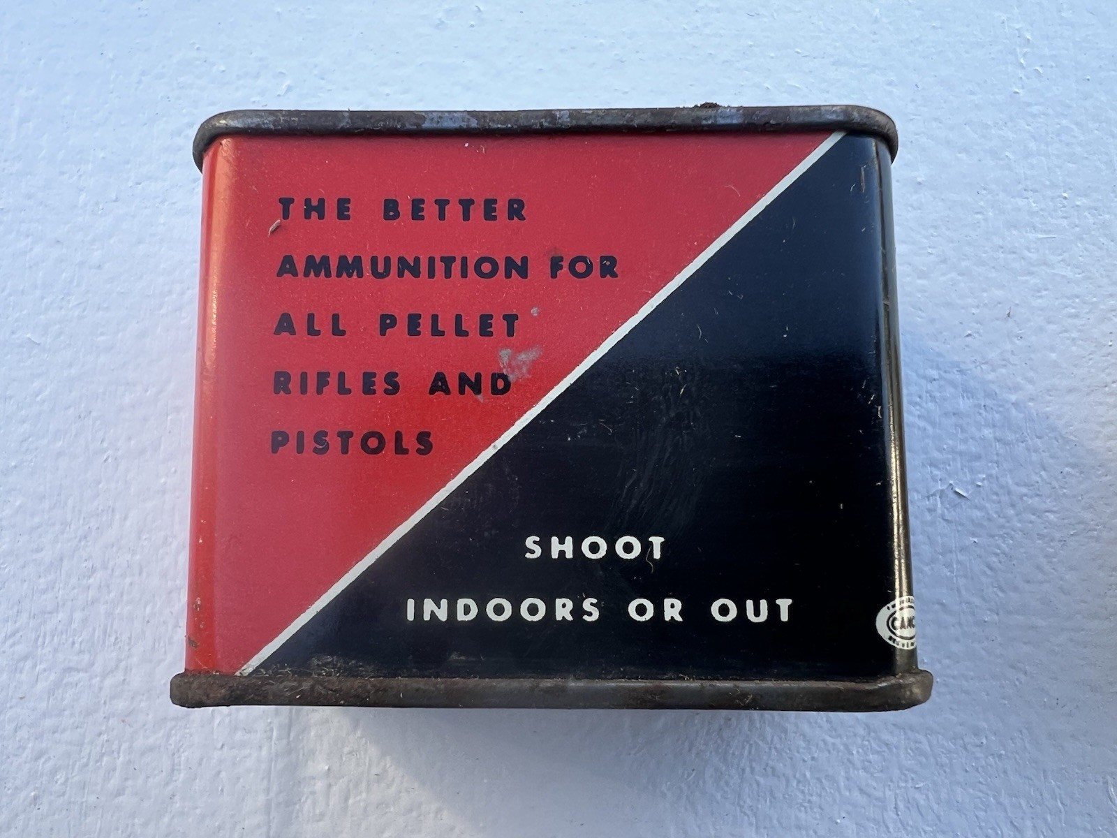 2 Vintage PELLET GUN Tins - DAISY & CROSSMAN ( Daisy still has pellets)