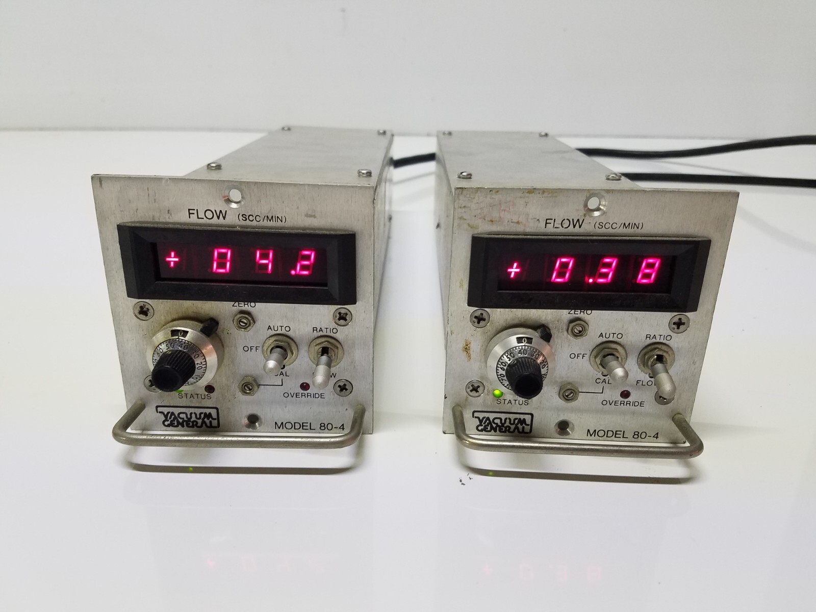 Lot of 2x General Vacuum 80-4 Flow Controllers
