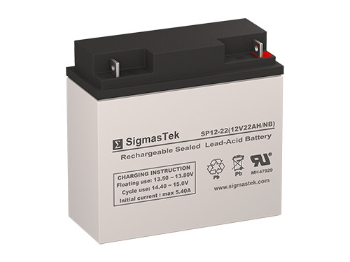 12V 22AH Battery Replacement for Mighty Max ML22-12 by SigmasTek