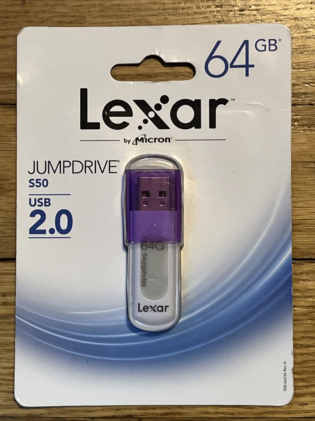 NEW Sealed Lexar 64 GB Jump drive S50 Purple Hi Speed USB