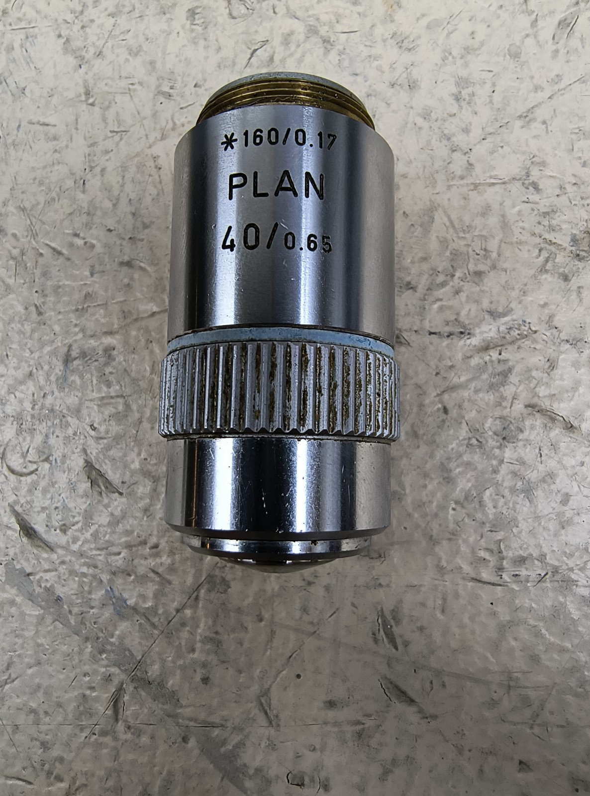 Leitz Wetzlar EF 40/0.65 160/0.17 Microscope Objective Lens
