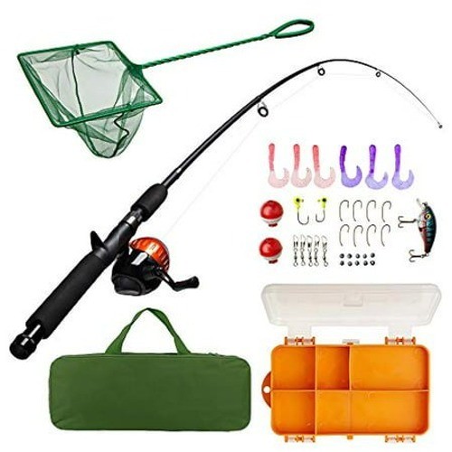 Lanaak Ice Fishing Tip Up Tackle Box Set Fishing Reel Line Lures Bag NEW