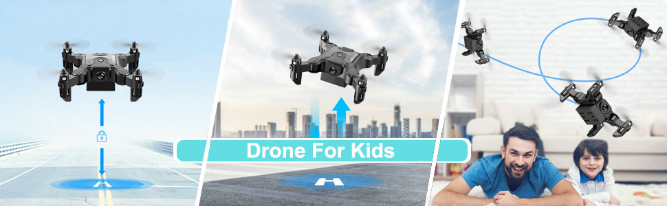 4DRC-V2 RC Quadcopter Mini Drone Foldable Wings WIFI FPV With Camera Bundle Kit!
