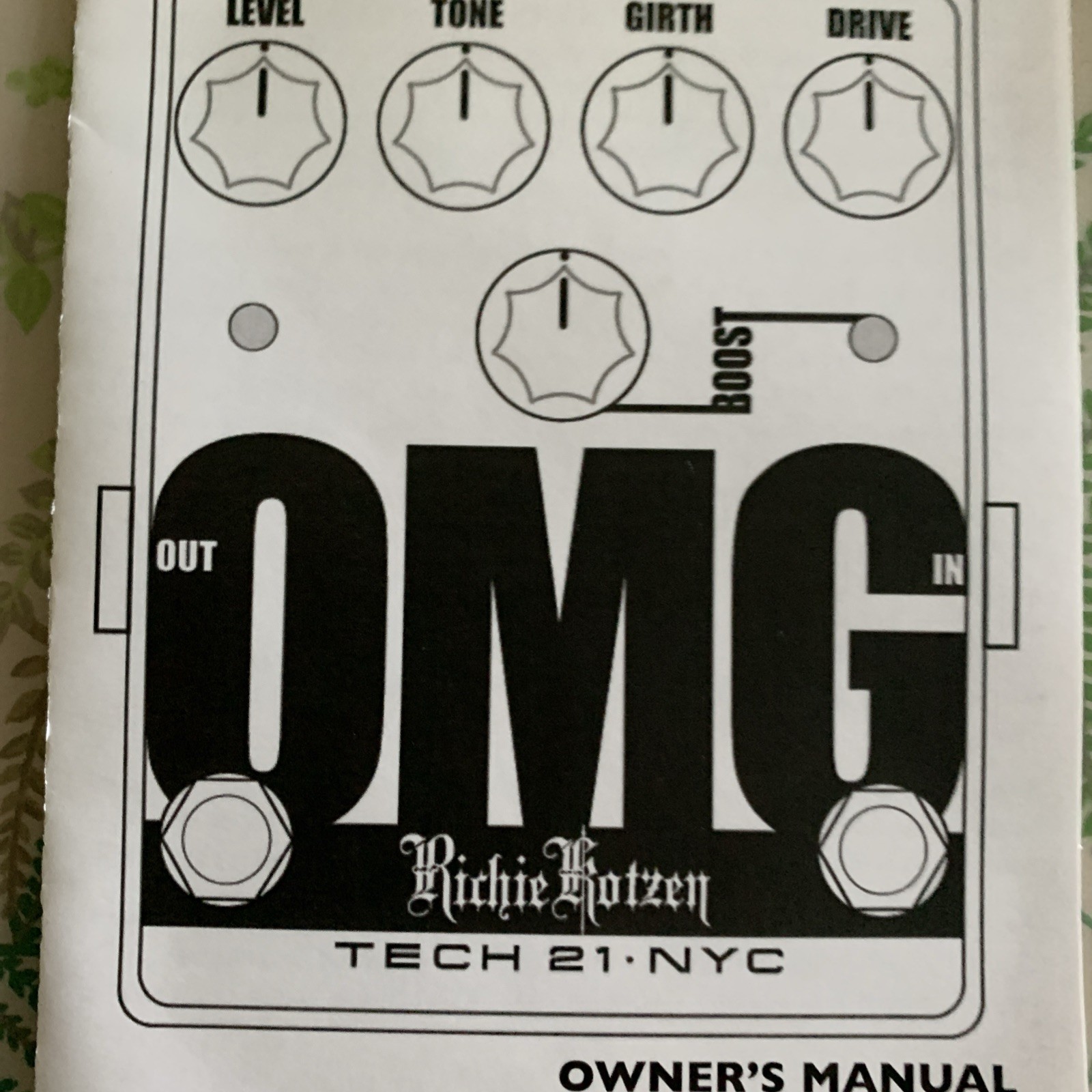 Tech 21 Ritchie Kotzen OMG Distortion Pedal