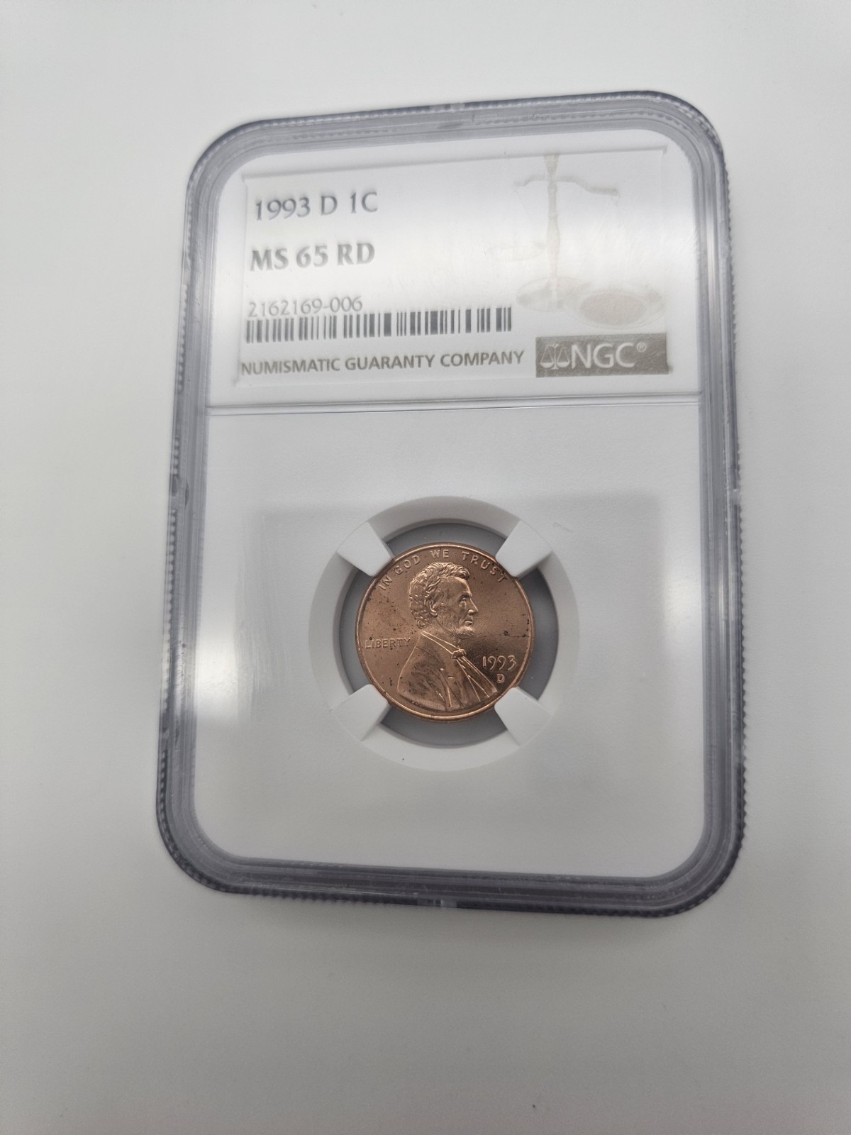 1993 D Lincoln Memorial Penny DDO DDR NGC MS 65 RED -  READ DESCRIPTION