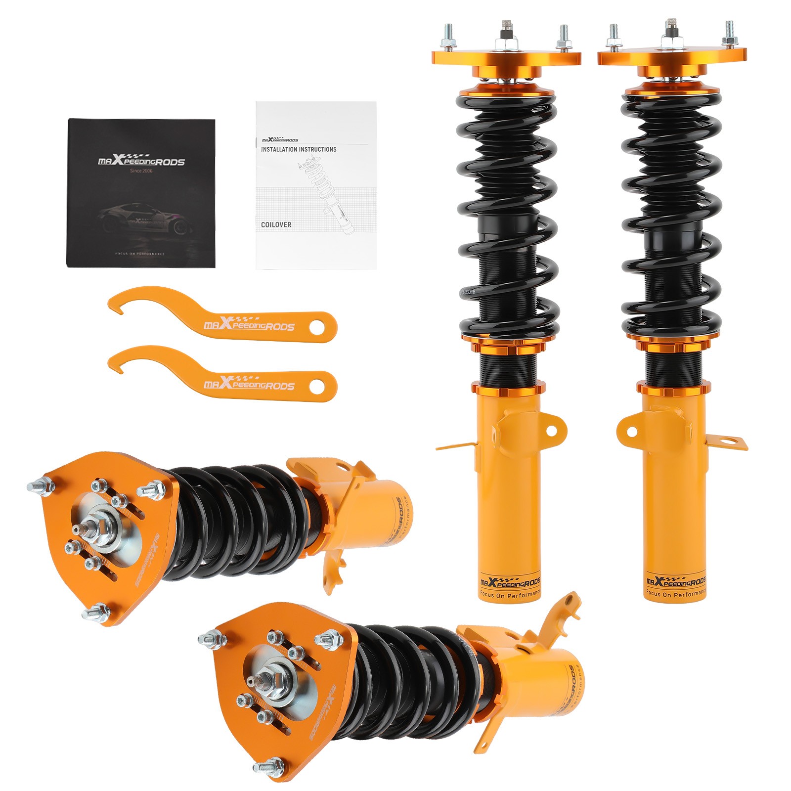 MaXpeedingrods Coilover Kit w/ 24-Way Adj. Damping For Toyota Corolla 1988-2002