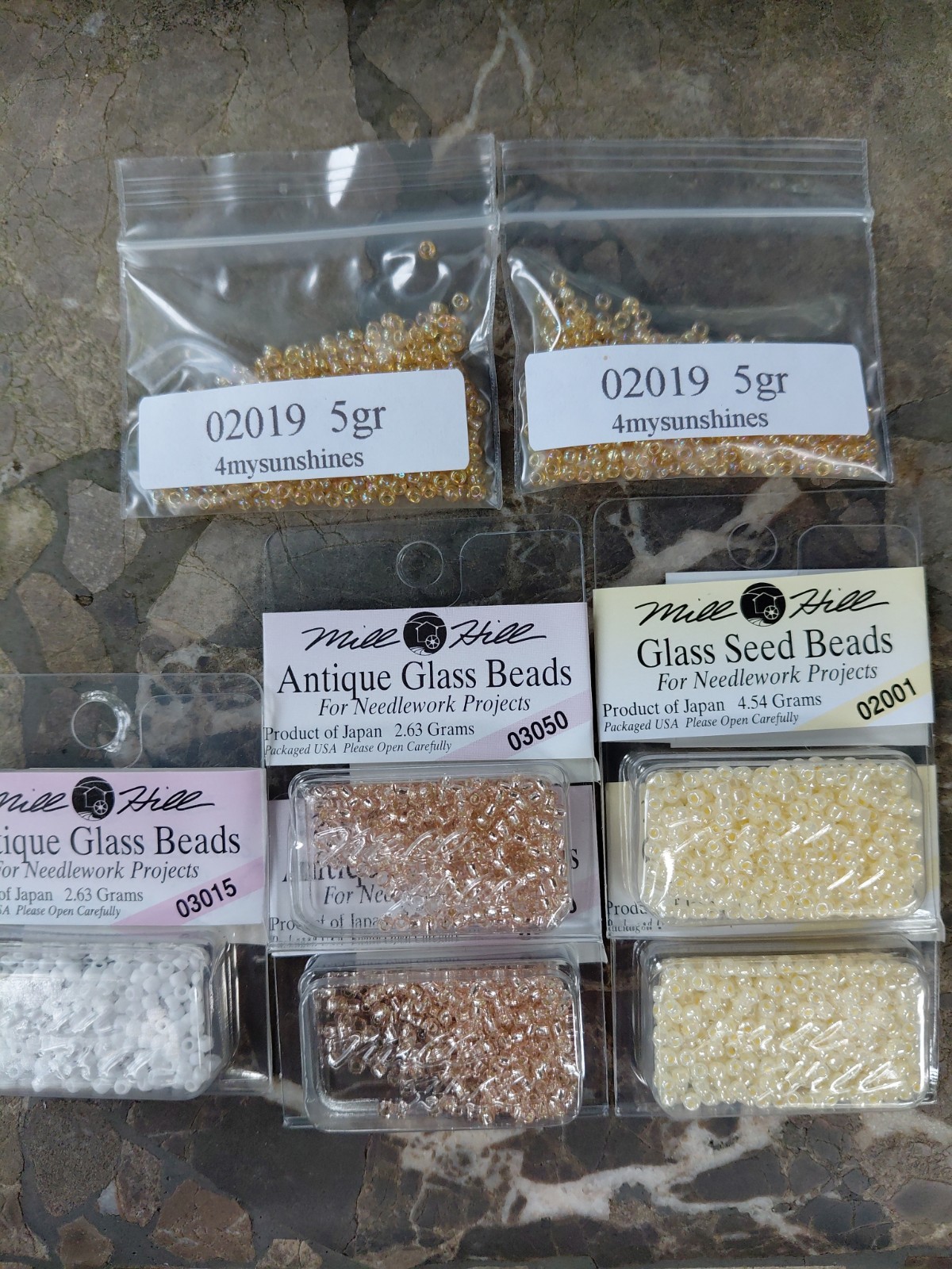 Mirabilia Lady of the Flag Embellishment pack Mill Hill beads set