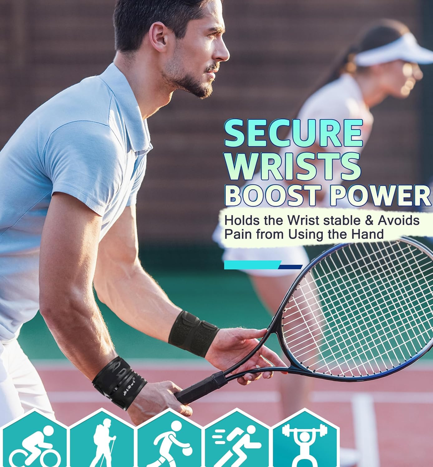 HiRui Wrist Brace Wrist Wrap for TFCC Tears, Ultra-thin Compression Wrist Strap