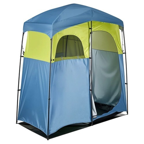 Camping Shower Tent, 2-Room Portable Privacy Tent Changing Room with Shower Bag