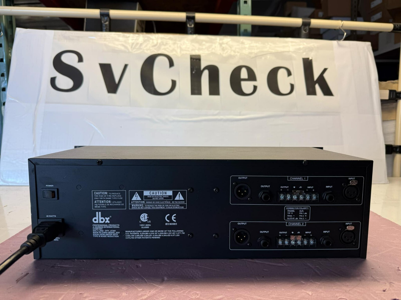 DBX 2231 2-CH 31-Band Equalizer / Limiter with TYPE III NR Rack Mount