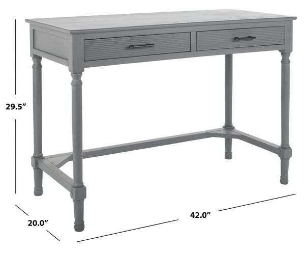 Safavieh LAYCE 2 DRAWER DESK, Reduced Price 2172708512 DSK5704B