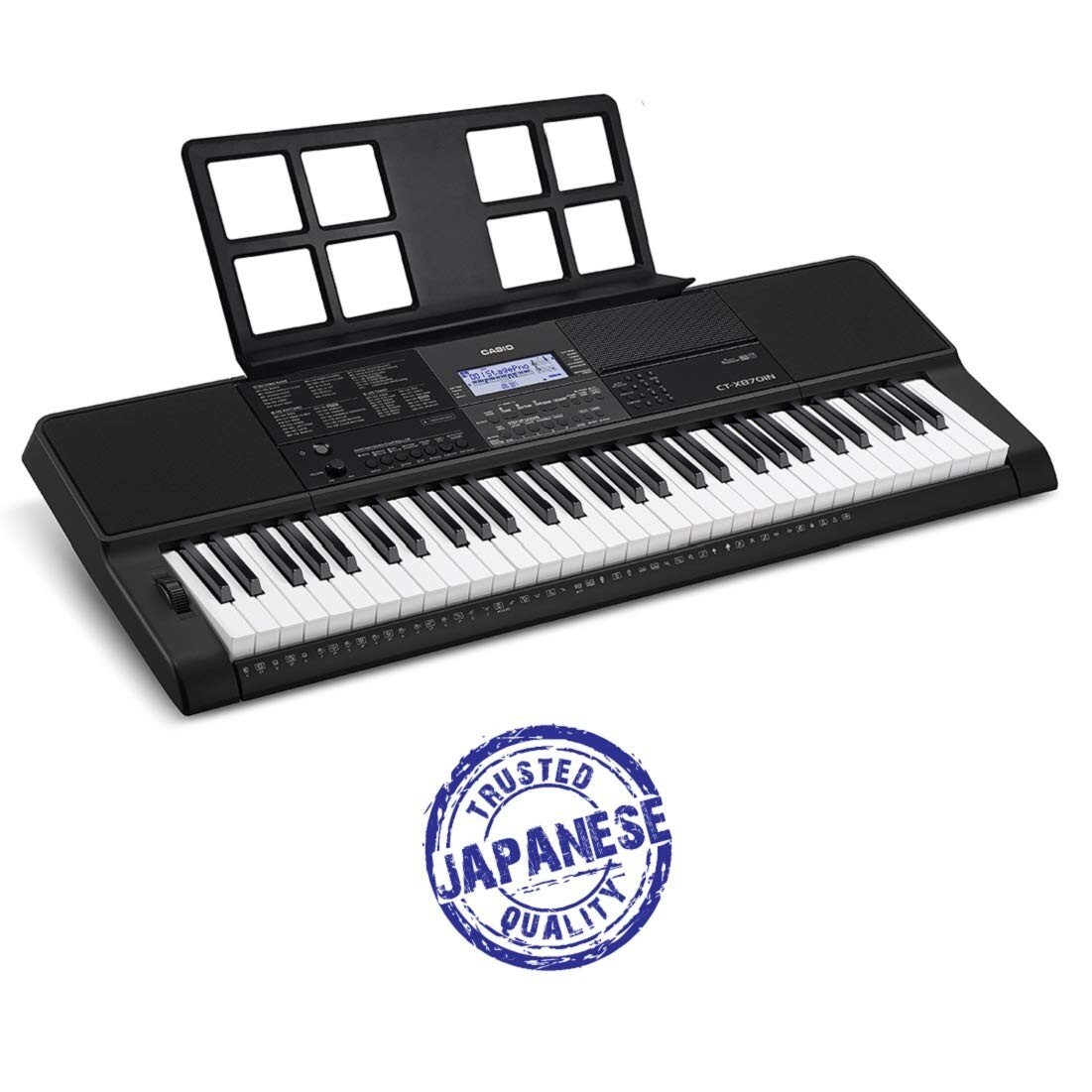 Casio CT-X870IN 61-Key Portable Keyboard, Black