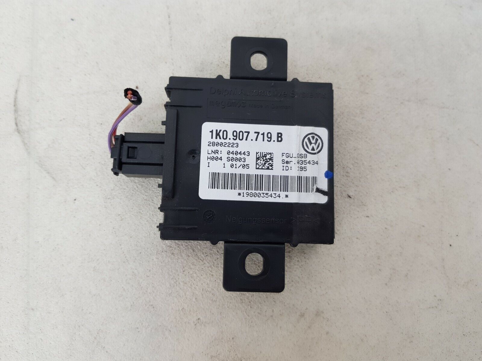 AUDI A3 / VOLKSWAGEN GOLF MK5 04-08 ANTI THEFT CONTROL MODULE 1K0907719B