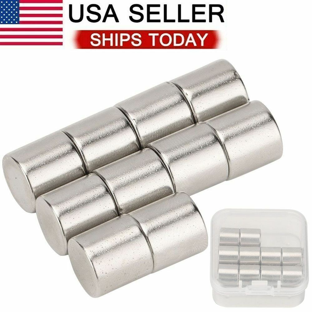 Lot10-50 10mm*10mm Neodymium Magnets Round Disc N35 Super Strong Rare Earth NEW
