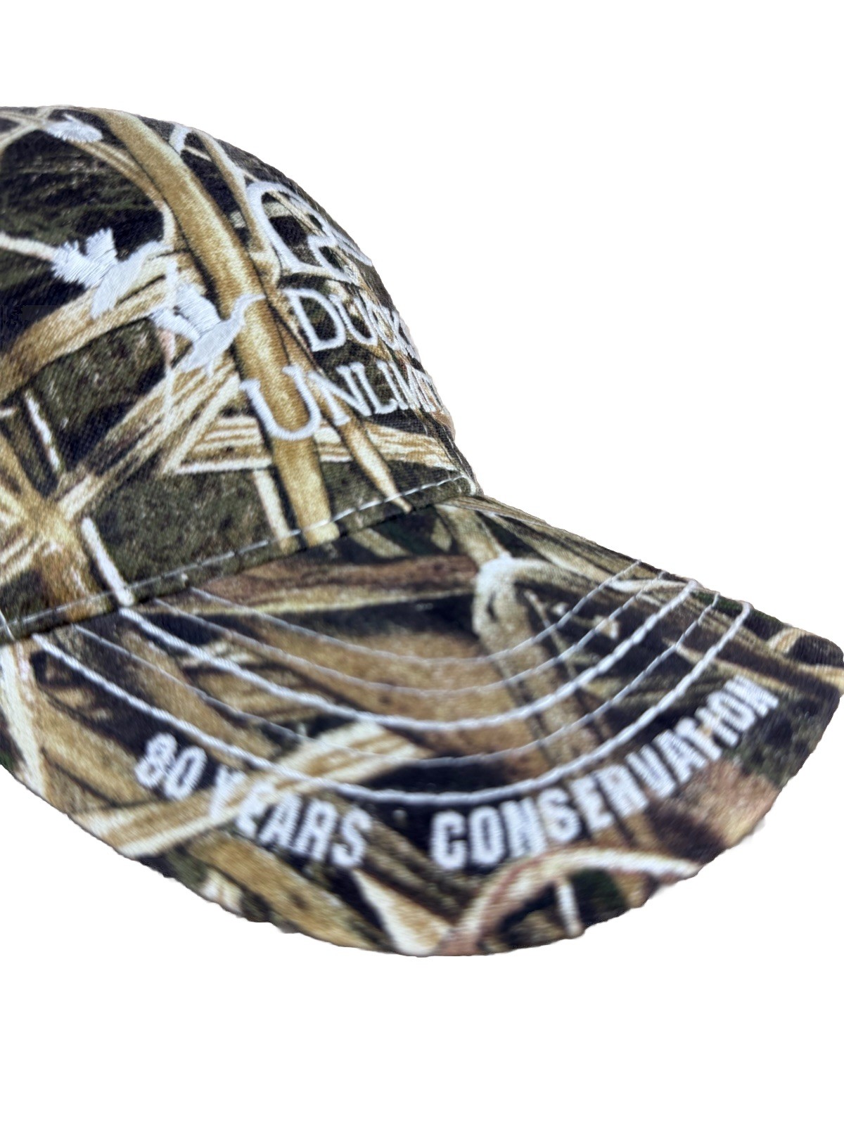 Ducks Unlimited Mossy Oak Camo With Mesh Back Ball Hat NWT