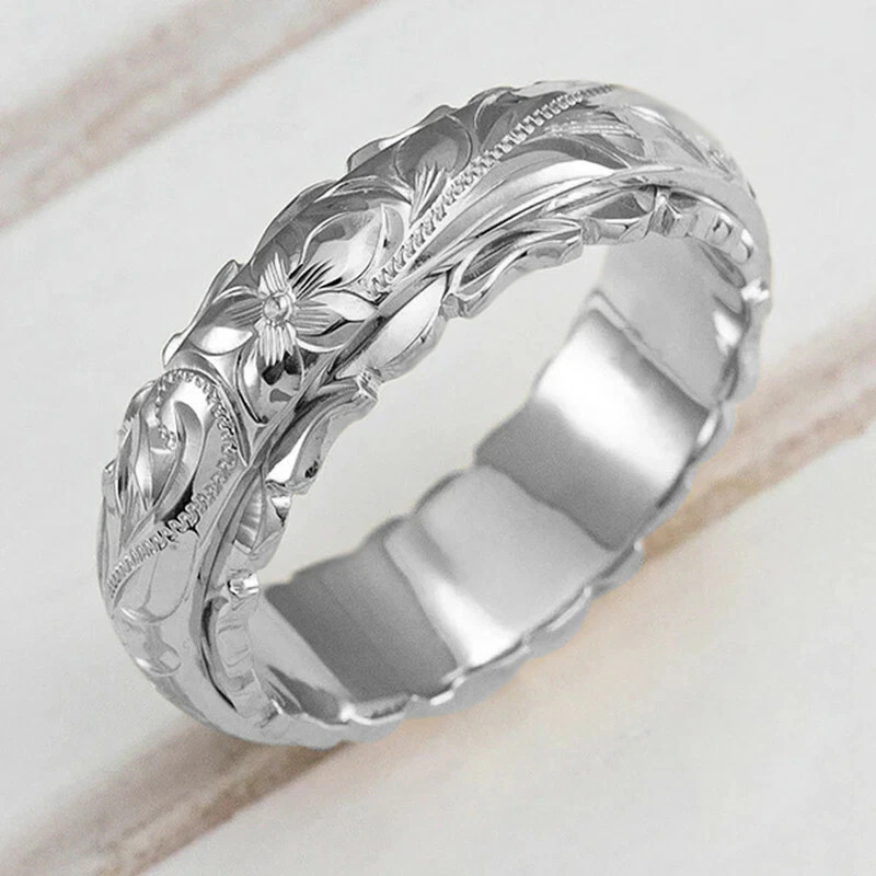 Elegant 925 Silver Filled,Gold,Rose Gold Wedding Ring Jewelry Women Sz 6-12