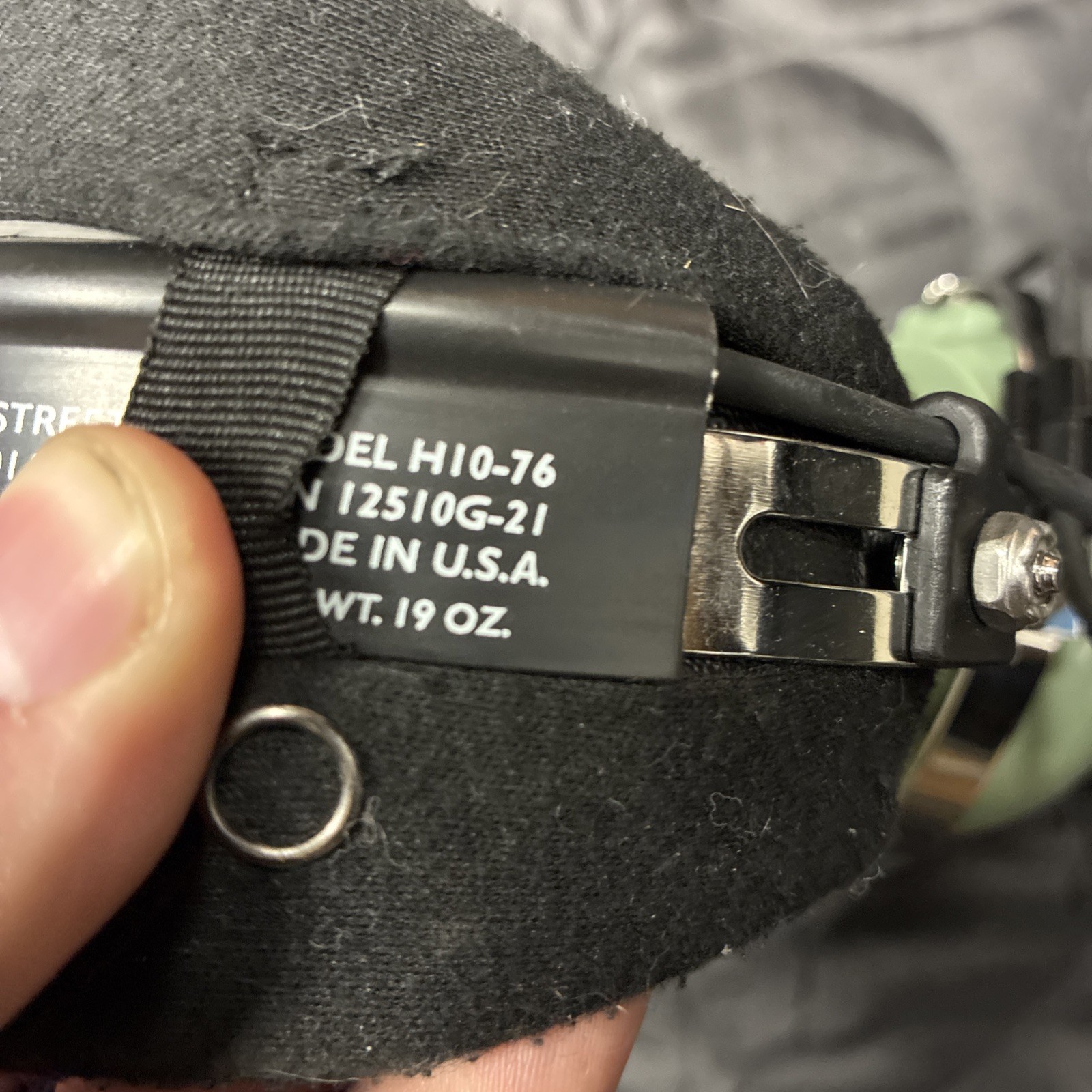 David Clark H10-76 Aviation Pilot Headset - Used - Missing Gel Ear Padding
