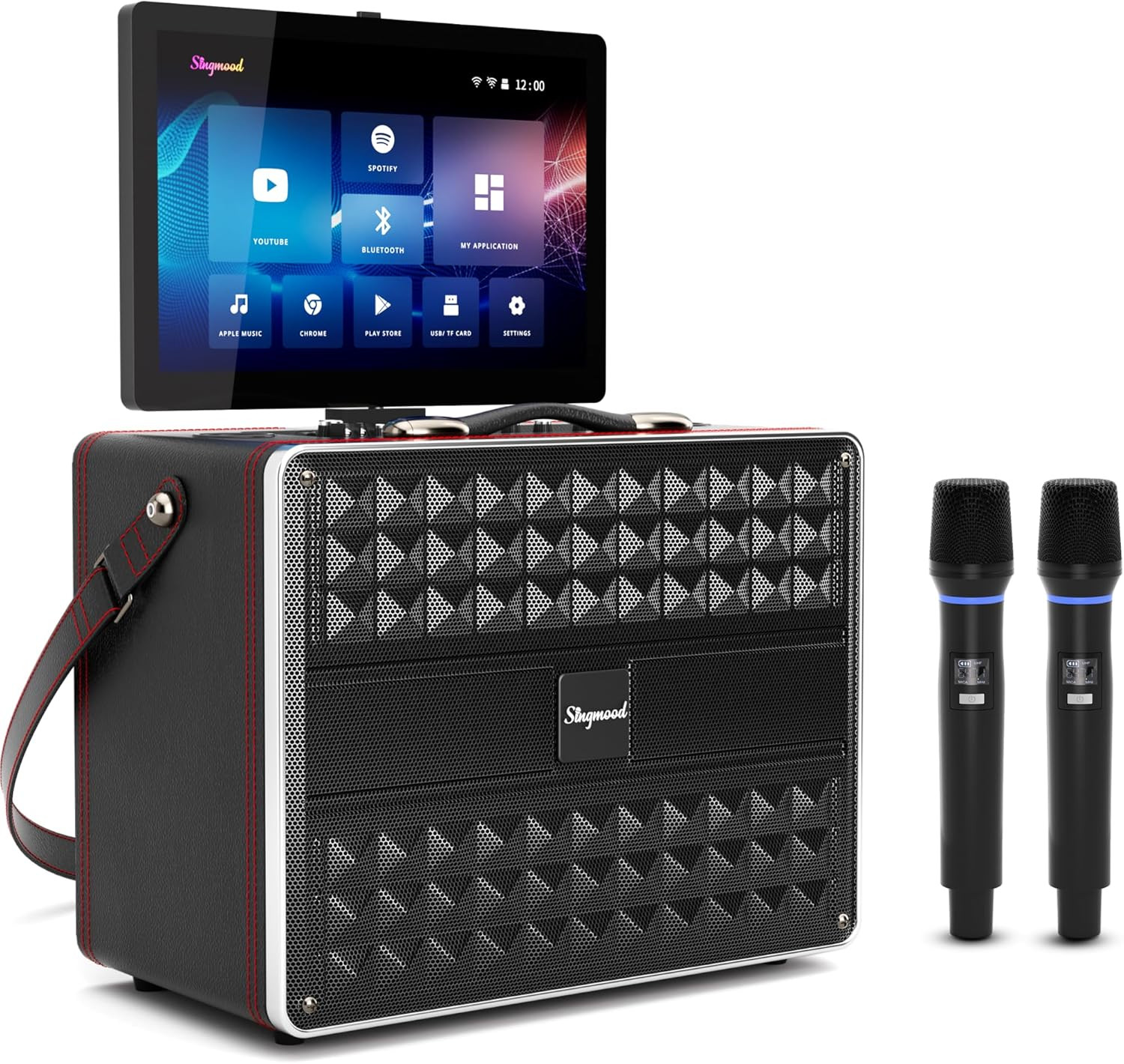 Karaoke Machine for Adults, with Lyrics Display, Smart Portable Big Bluetooth Sp