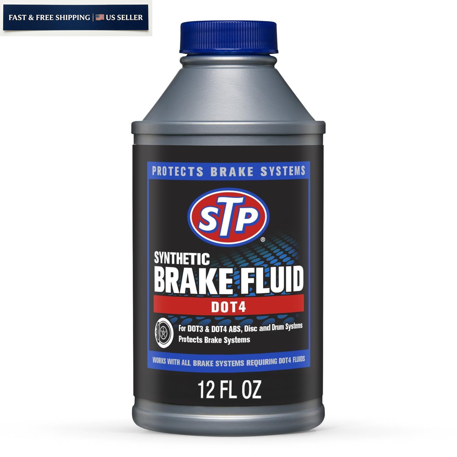 STP Synthetic Brake Fluid, Dot 4 Fluid Protects 12 Ounce, Multicolor