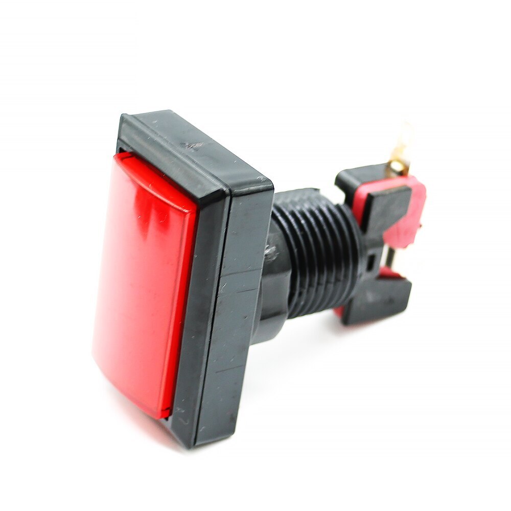 5V 12V LED Illuminated Rectangle Push Button For Light Arcade Game Switches