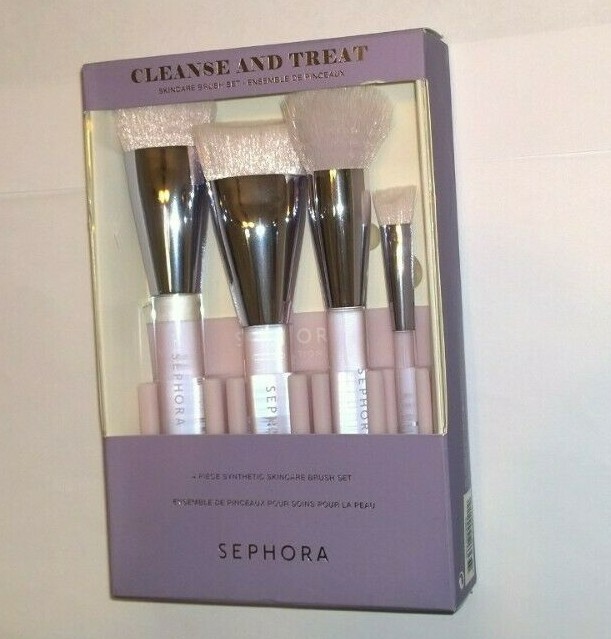 Sephora Cleanse and Treat Skincare Brush Set - New in Box