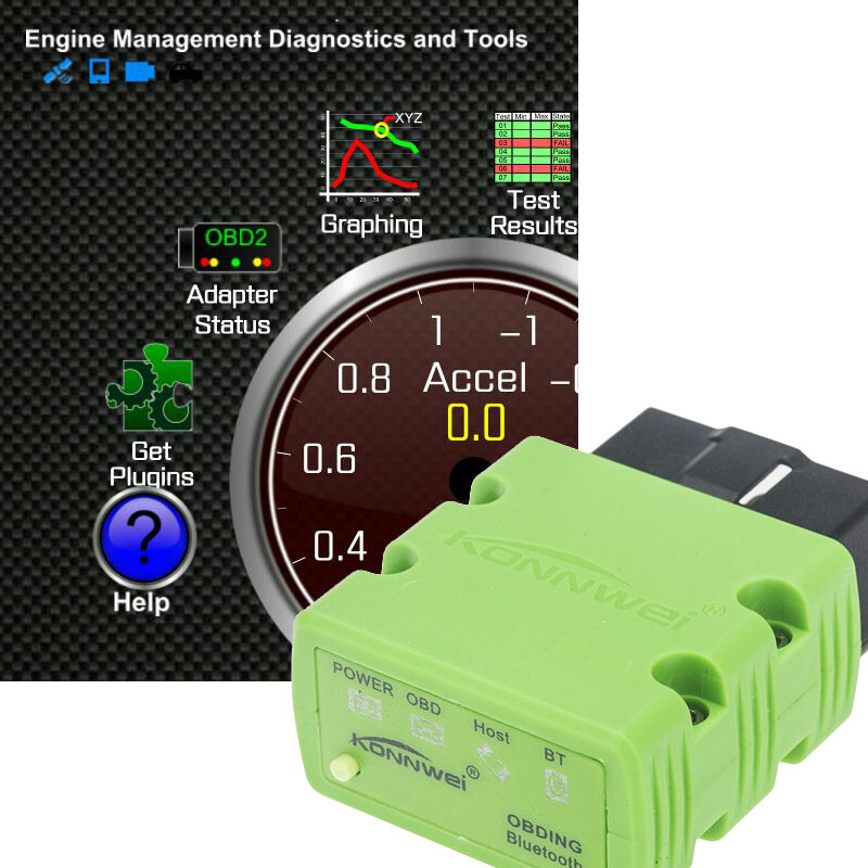 Bluetooth 4.0 ELM327 OBD2 Car Code Auto Reader Scaner For IOS iPhone Android USA