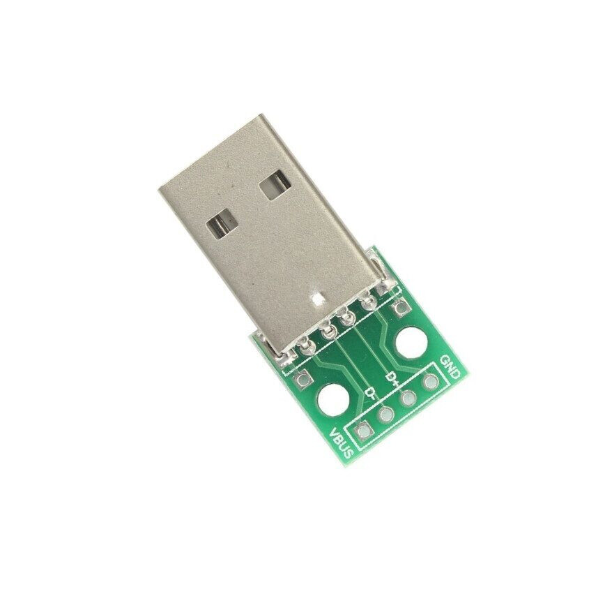 5PCS USB to DIP Adapter Converter 4 pin for 2.54mm PCB Board Power Supply