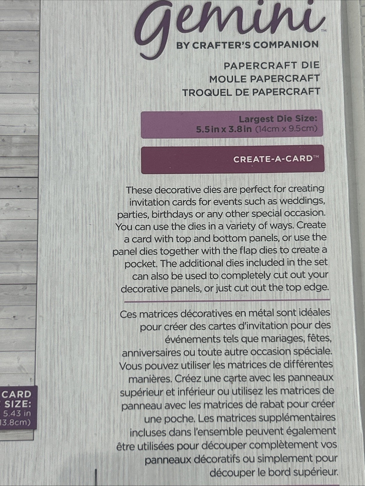 New Crafters Companion Create a Card - Lattice Scroll