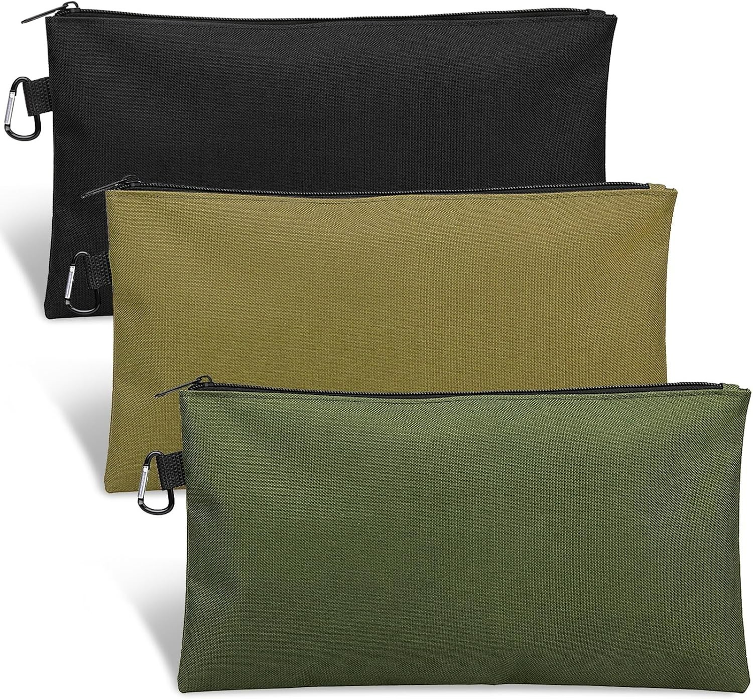 Moisture-Resistant 3 Pack Tool Pouches - Organizers in Three Colors