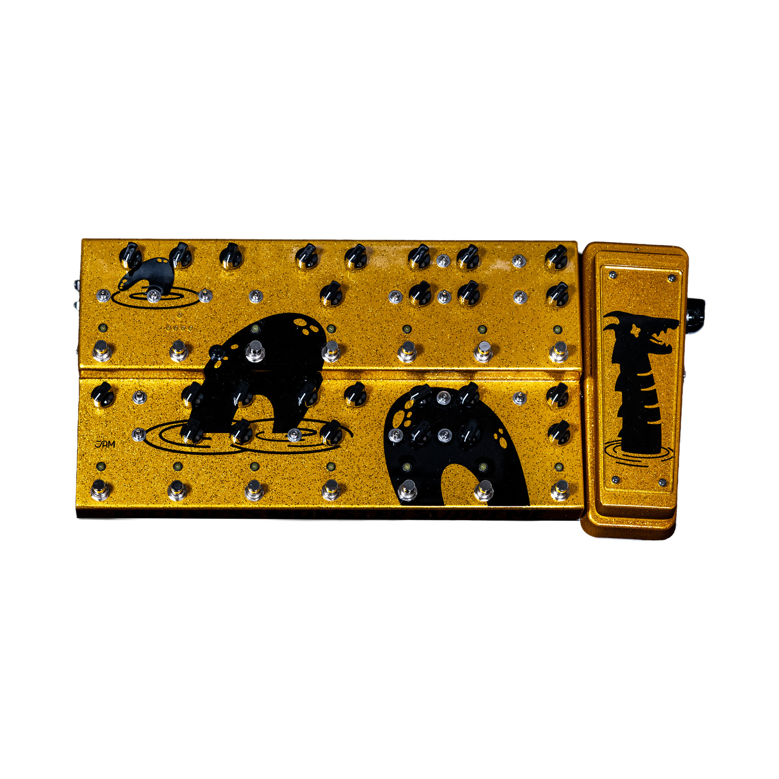 JAM Pedals Custom Koch Ness Monster Supreme Multi Effects Pedal - Gilded Sun
