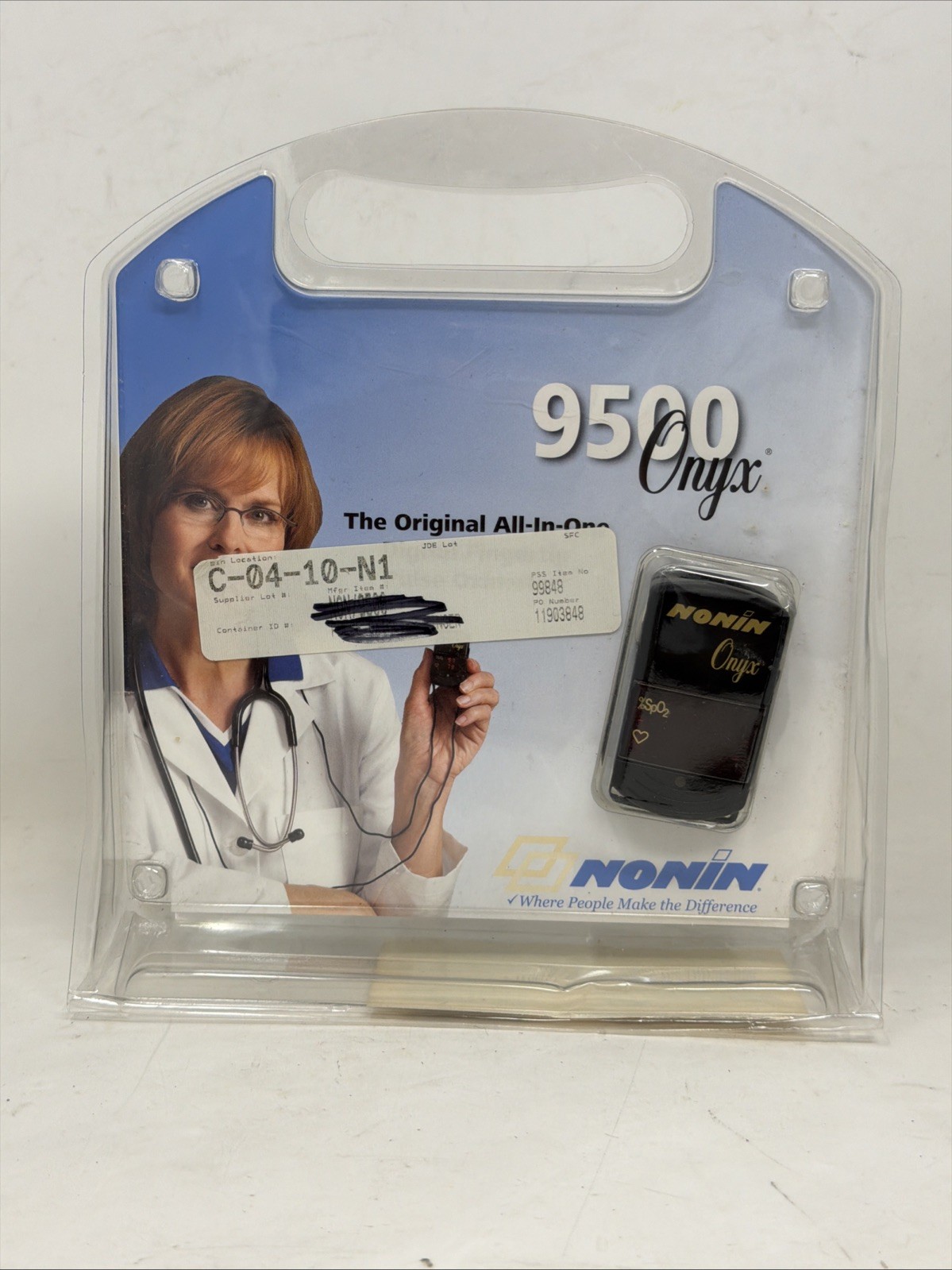 New Nonin Onyx 9500 SpO2 Fingertip Pulse Oximeter