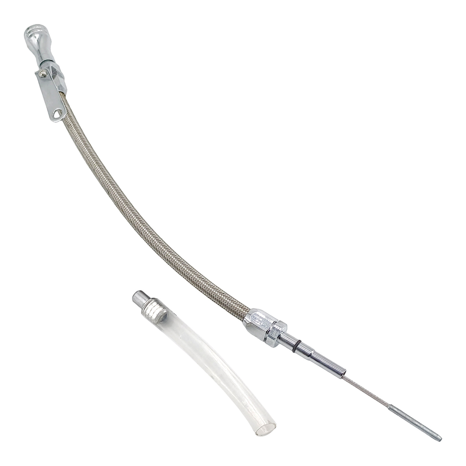 For LSX LS1 LS2 LS6 4.8 5.7 6.0L LS Flexible Stainless Oil Dipstick Replacement
