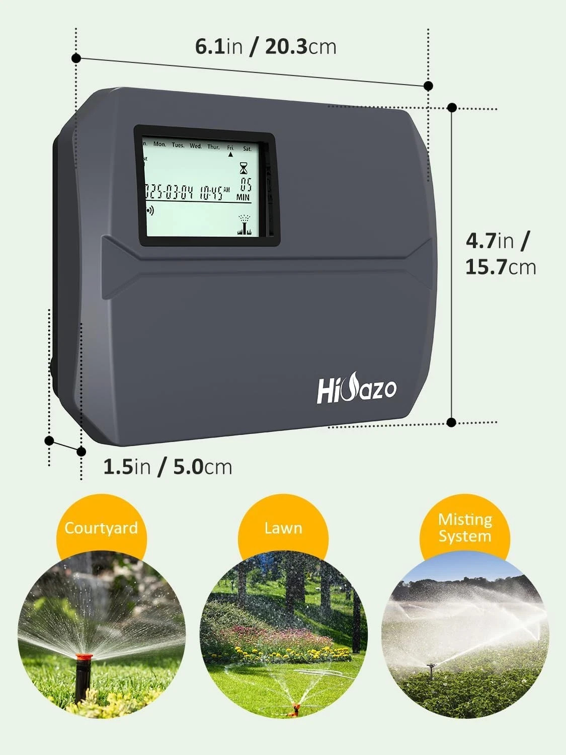 Smart WiFi Sprinkler Controller - 8 Zone Automatic Weather-Based Irrigation