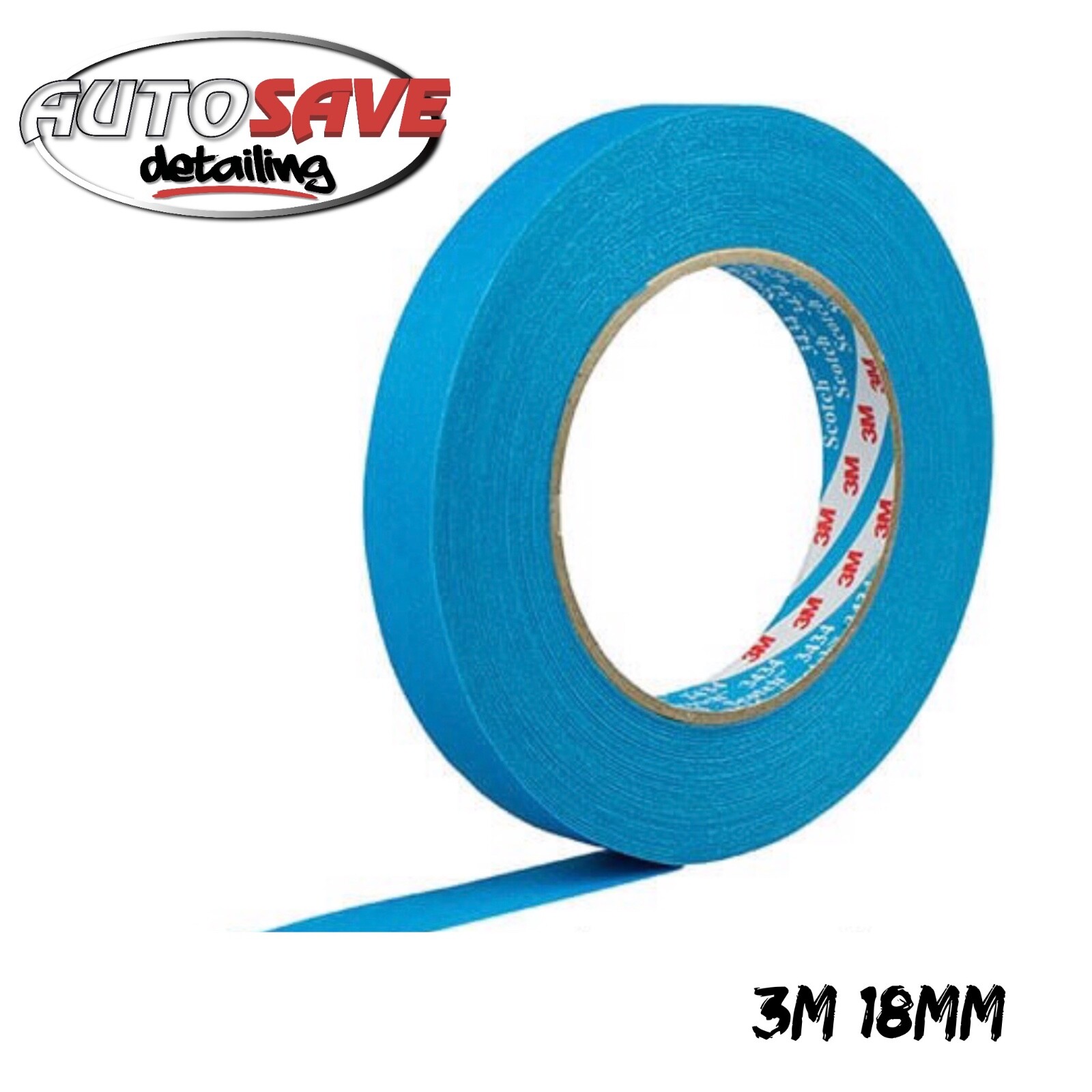 3M - Scotch Protection Tape 18mm x 50M Blue Detailing Painting Masking **2 PACK*