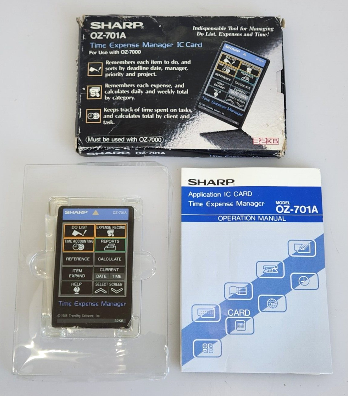 Sharp OZ-701A Time Expense Manager IC Card for OZ-7000 Series, Damaged Packaging