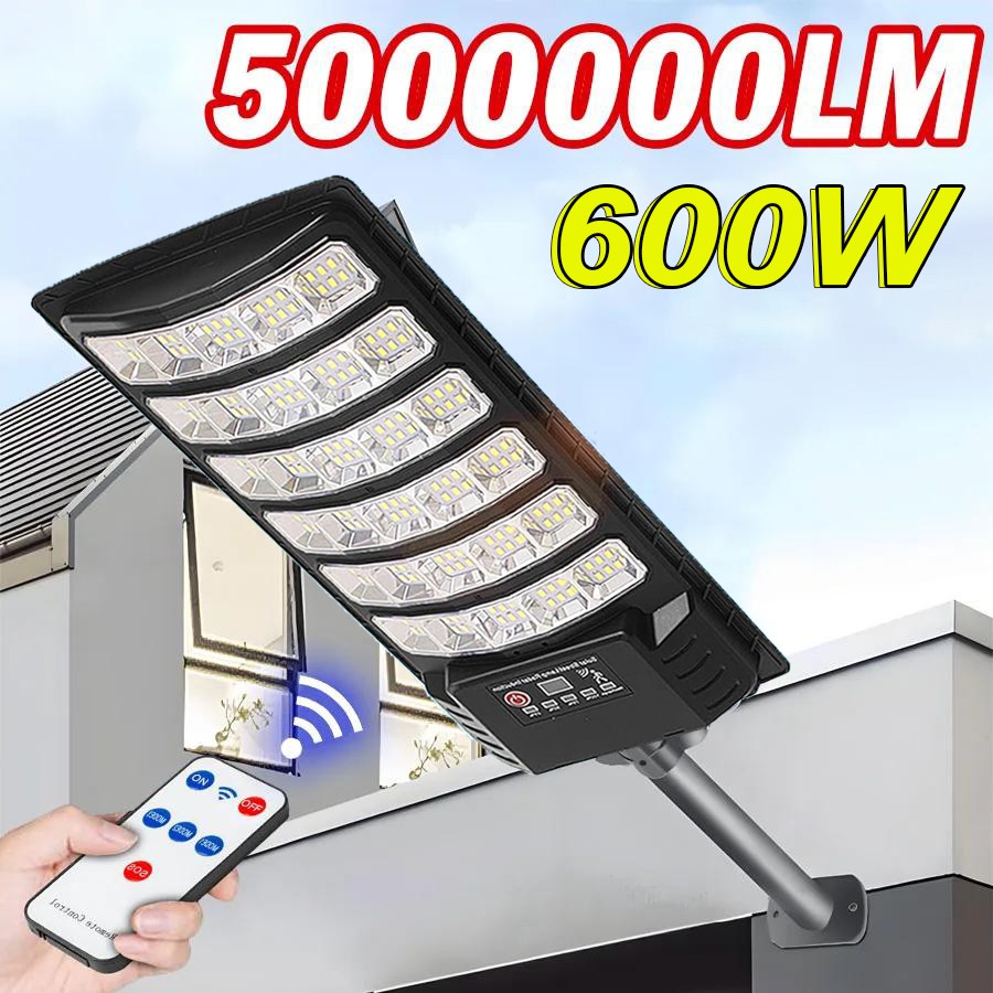 600W Lamparas Luz Led Solares Luces Para Exterior Patio Sensor De Movimient