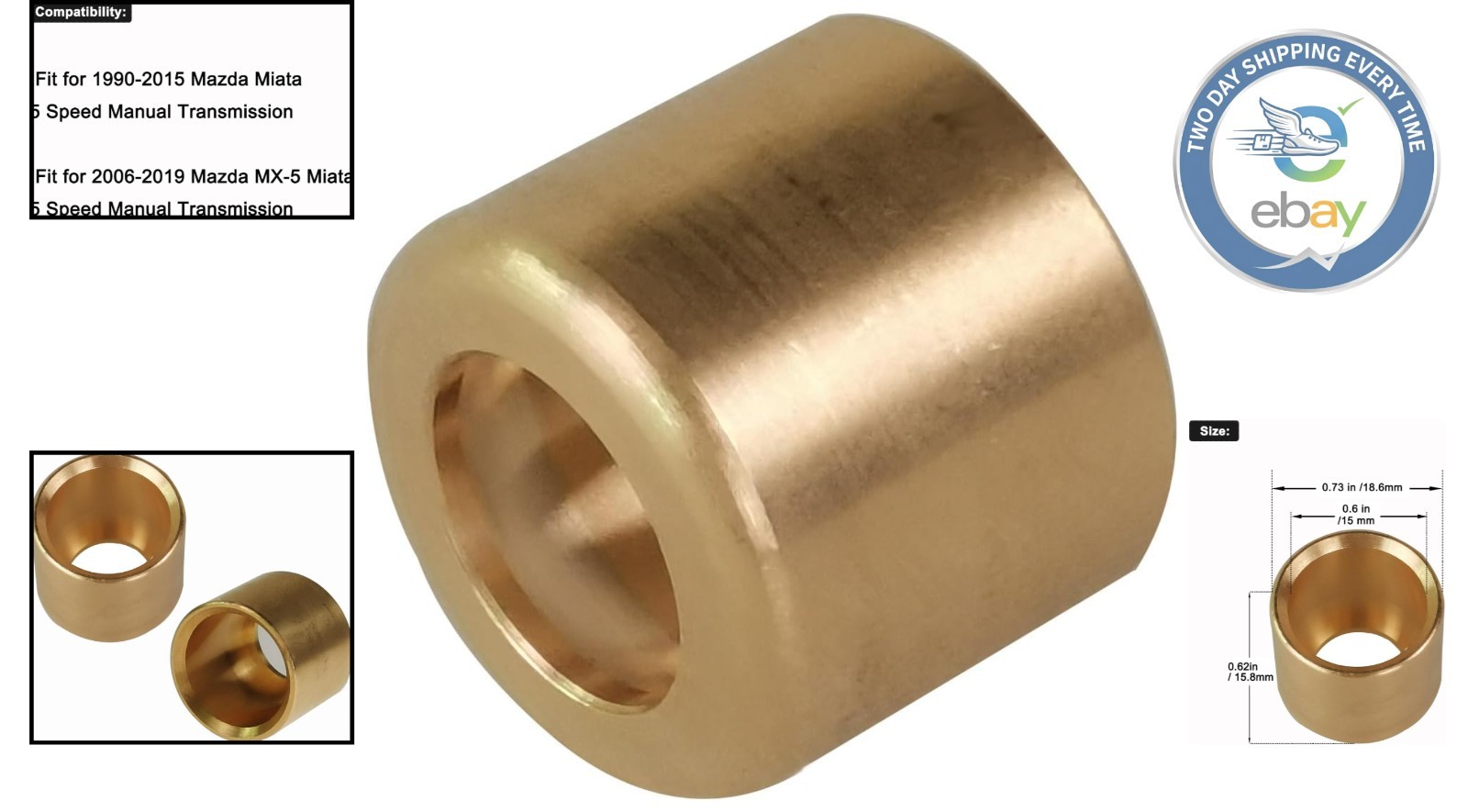 Upgrade Your Mazda Miata with a Durable Brass Shifter Bushing - Easy Install