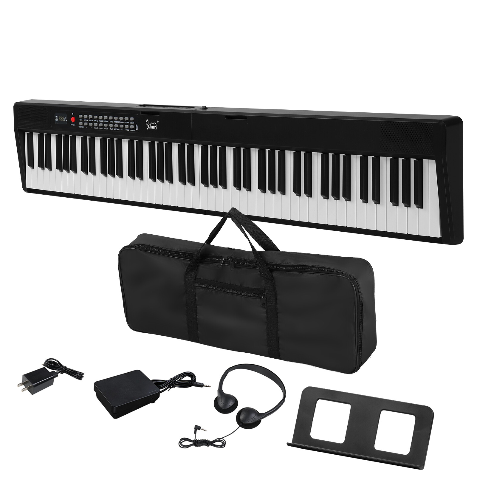 88 Key Half Hammer Keyboard Foldable Bluetooth Portable Electric Piano