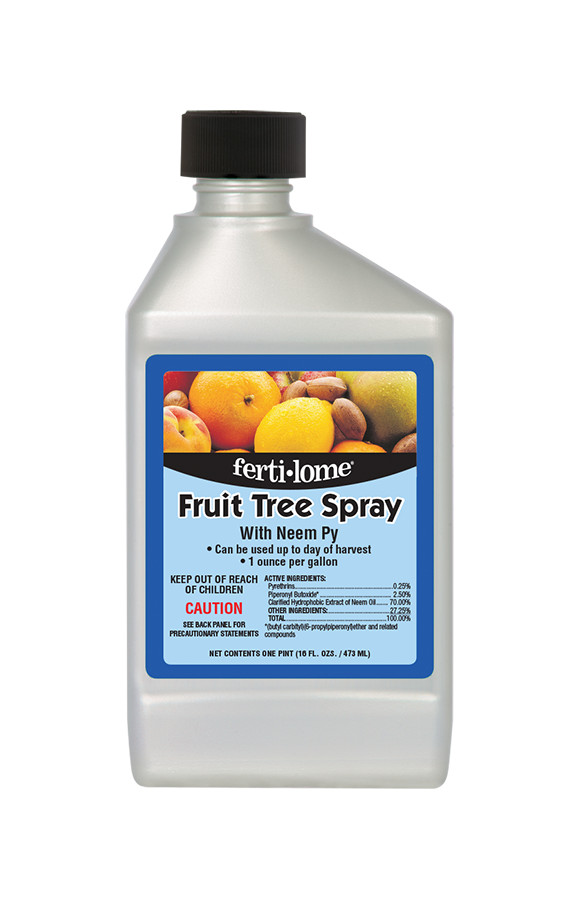 Fertilome Fruit Tree Spray 16 oz pyrethrins Neem Py oil apple peach insecticide