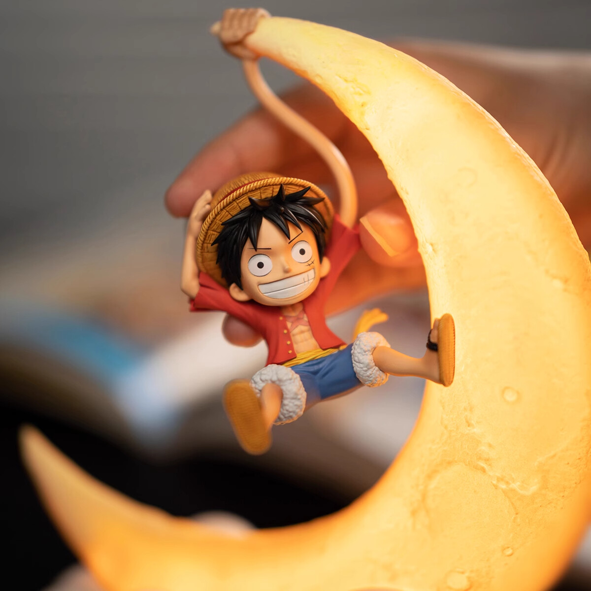 ONE PIECE Official Luffy Night Light Sensor Control Table LED Lamp Doll Toy Gift