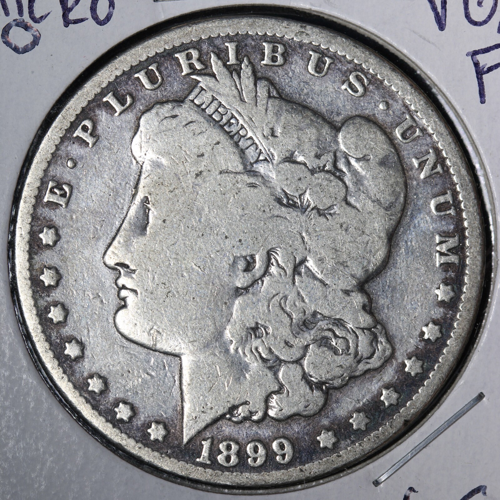 1899-O MICRO O Morgan Silver Dollar VG/FINE E143 JNM