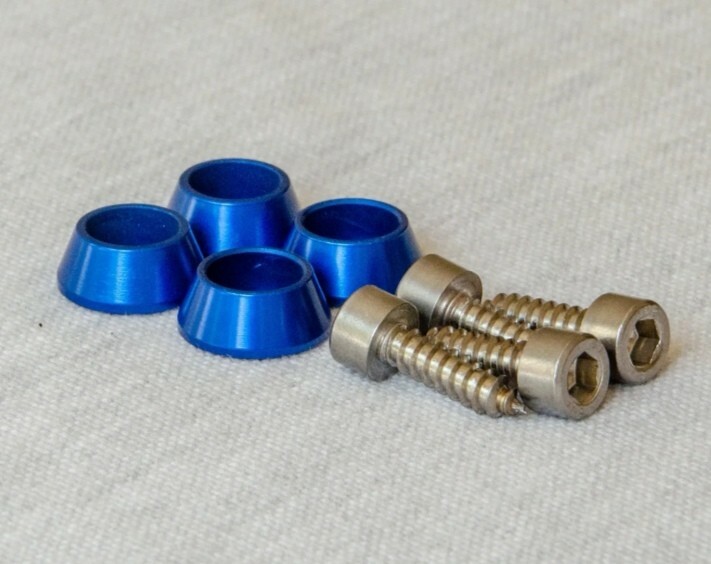 Vauxhall Corsa D Front Grill Stainless Bolt & Blue Washer kit SRI VXR Turbo