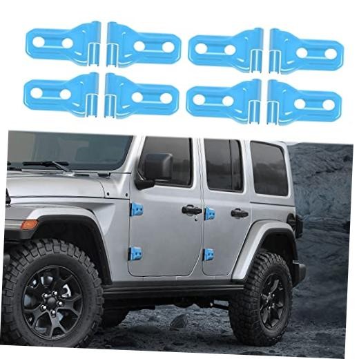 Jeep Hinge Cover Trim - Front & Rear Door Hinges, Exterior Light blue