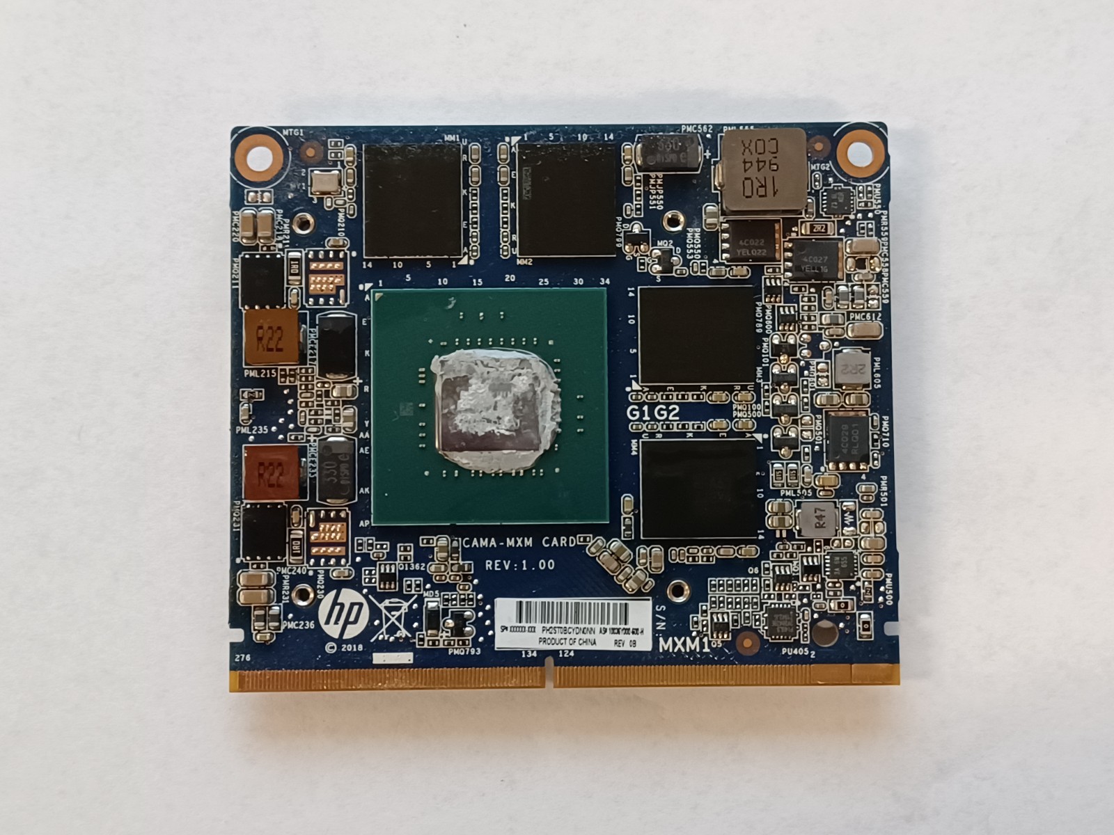 NVIDIA MXM Quadro P600 4GB Video Graphics Card GPU L32434-002 HP Laptop Z2 Minl