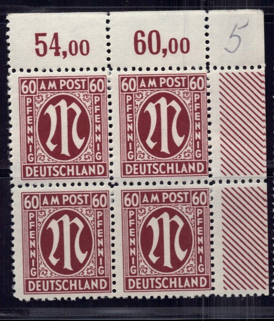 All, occupation Bizone Michel No. 33 or No. block of four mint