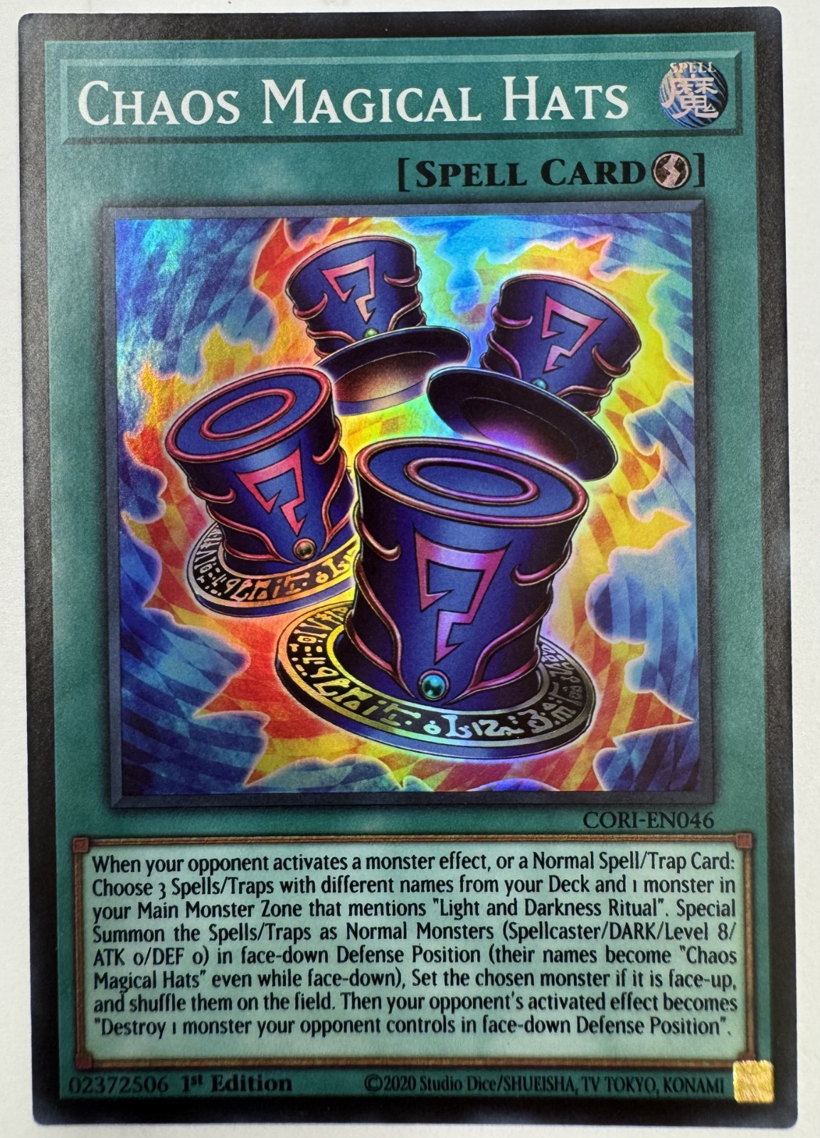 Chaos Magical Hats- CORI-EN046 - Super Rare - Chaos Origins-NM/M
