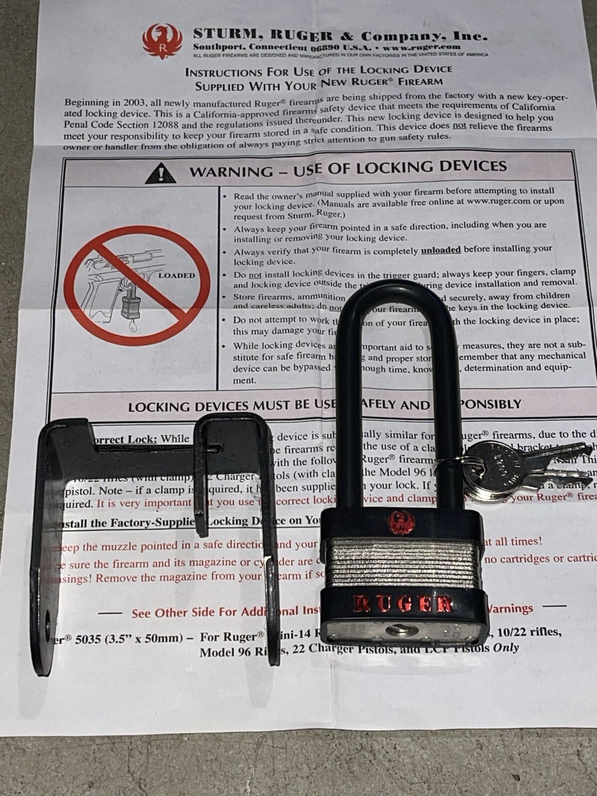 Ruger Lock Block