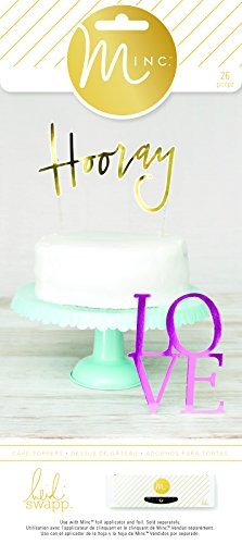 American Crafts 370224 26 Piece Heidi Swapp Minc Cake Toppers