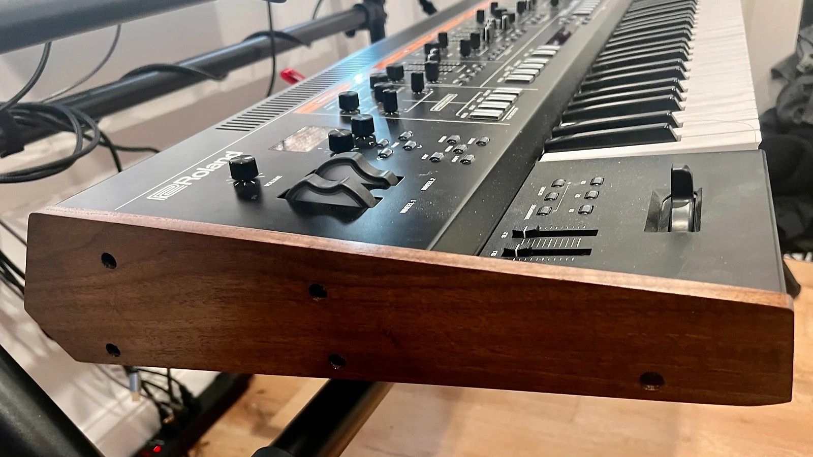 Roland Jupiter-X Jupiter X Replacement Solid Walnut Wood Sides