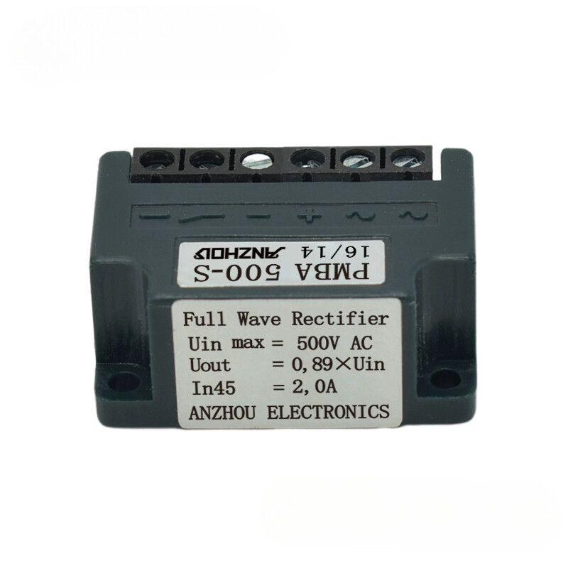 PMBA 500-S UIN MAX=500VAC UOUT =0,89×UIN 2,0A Rectifier